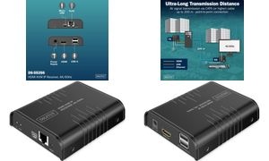 DIGITUS 4K HDMI IP Receiver, 4K/60Hz, 120 / 200 m