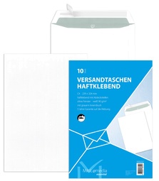MAILmedia Versandtasche Offset weiß, B4, ohne Fenster