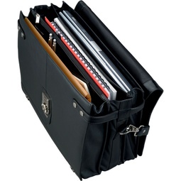 Alassio Aktentasche "MONZA", Leder, schwarz