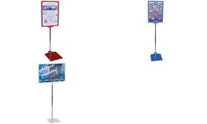 FRANKEN Infoständer / Preisständer, DIN A4, blau