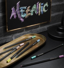 FABER-CASTELL Dreikant-Buntstifte Black Edition, 12er Etui