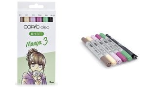 COPIC Marker ciao, 5+1 Set "Manga 3"