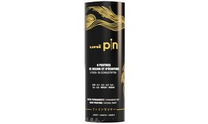 uni-ball Fineliner uni pin, 9er Köcher