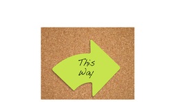 Kores Haftnotizen-Würfel "Pfeil", 70 x 70 mm, blanko