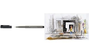 FABER-CASTELL Tuschestift PITT artist pen, warmgrau IV