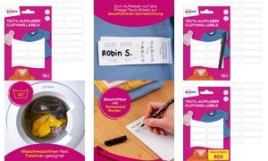 AVERY Textil-Etiketten, 13 x 45 mm, weiß