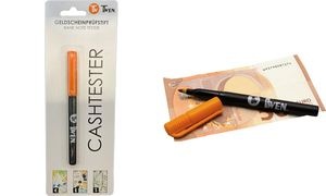 TWEN Falschgeld-Prüfstift, Farbe: orange / schwarz