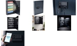 pavo Schlüsseltresor Smart-WiFi, für 50 Schlüssel, grau