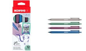 Kores Einweg-Druckkugelschreiber "Klick Pen", Vintage