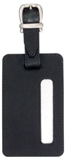 JSA Gepäckanhänger, aus Leder, schwarz