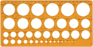 Maped Kreisschablone, 1 - 35 mm, 39 Kreise