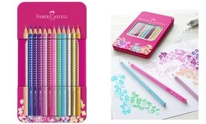 FABER-CASTELL Dreikant-Buntstifte SPARKLE, 12er Etui