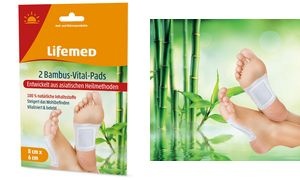 Lifemed Bambus-Vital-Pads, 80 x 60 mm, weiß, 2er Pack