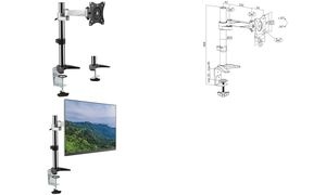 LogiLink TFT-/LCD-Monitorarm, Aluminium, Armlänge: 246 mm