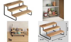 metaltex Gewürzregal/Gewürztreppe York LAVA, 3 Stufen