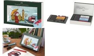 FABER-CASTELL Tuschestift PITT artist pen, 12er Set London