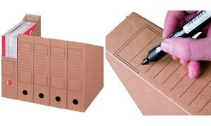 SMARTBOXPRO Archiv-Stehsammler, DIN A4, braun