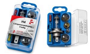 IWH KFZ-Lampenersatzkasten H4, 8-teilig