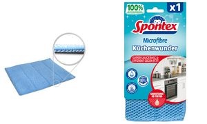 Spontex Mikrofaser-Volumenpad Küchenwunder 3D, blau