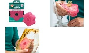 Scotch-Brite Reinigungsschwamm Flex Scrub, rosa