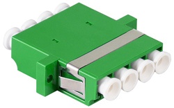 LogiLink LWL Kupplung-Set, LC-Duplex Quad, grün, 12er Set