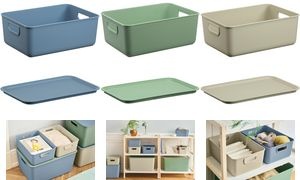 NHG Deckel für Aufbewahrungsbox AKITA STORAGE M, hellbeige