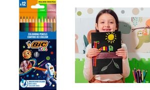 BIC KIDS Buntstifte Cosmo, sechseckig, 12er Kartonetui