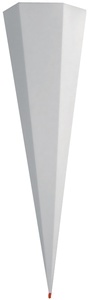 ROTH Schultüten-Rohling, 6-eckig, 850 mm, grau