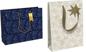 Clairefontaine Weihnachts-Geschenktüte "Azurite", groß