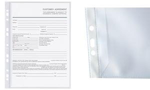 Oxford Prospekthülle mit Verschlusslasche, DIN A4, PP, 0,12