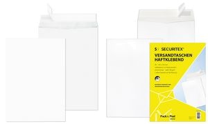 SECURITEX Versandtasche, B4, weiß, ohne Fenster, 130 g/qm