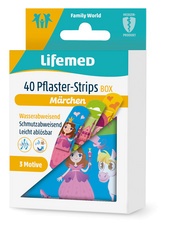 Lifemed Kinder-Pflaster-Strips "Märchen", 40er Metallbox