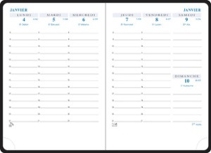 EXACOMPTA Recharge pour agenda de poche "Horizons 13", 2026