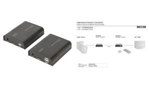 DIGITUS HDMI KVM Extender Set , Lokal + Remote, 120 m