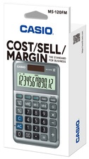 CASIO Tischrechner MS-120FM, 12-stellig, silber