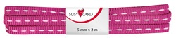 SUSY CARD Geschenkband "Stichband", 15 mm x 2 m, pink