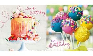 SUSY CARD 3D-Geburtstagskarte "Cake-Pops"