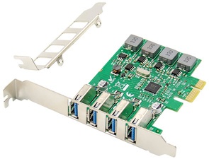 DIGITUS USB 3.0 PCI Express Add-On Karte, 4-Port