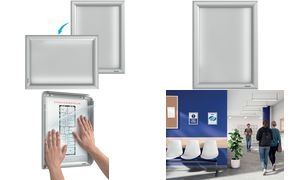 FRANKEN Plakatrahmen X-tra!Line, DIN A4, silber