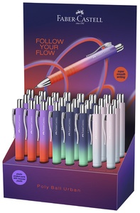 FABER-CASTELL Druckkugelschreiber POLY BALL URBAN, Display