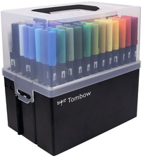 Tombow Doppelfasermaler "ABT DUAL BRUSH PEN",108er Stiftebox