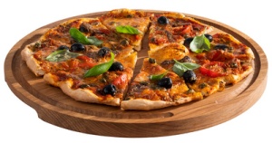 APS Servierbrett PIZZA, Durchmesser: 340 mm, eiche