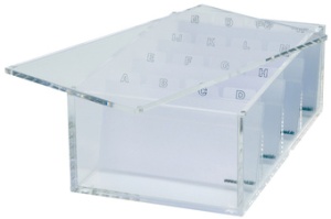 MAUL Acryl Visitenkartenbox, glasklar, inkl. A-Z Register