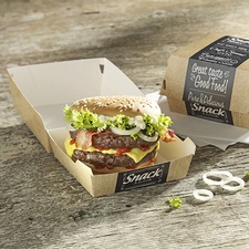 PAPSTAR Burgerbox "pure", Maße: 115 x 110 x 70 mm, groß