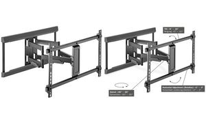 DIGITUS Full Motion TV-Wandhalterung, für 93,98 bis 203,2 cm