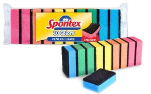 Spontex Reinigungsschwamm Colors, 10er Pack