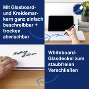 magnetoplan Glasboard Schreibtisch-Organizer, weiß