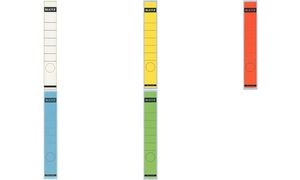LEITZ Ordnerrücken-Etikett, 39 x 285 mm, lang, schmal, weiß