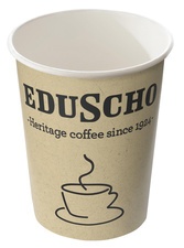Eduscho Hartpapier-Kaffeebecher "To Go", 0,2 l