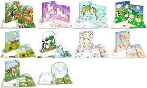 HERMA Eckspannermappe "Tiere Weltkarte", Karton, DIN A3